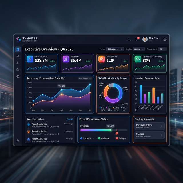 Afriteck business management dashboard